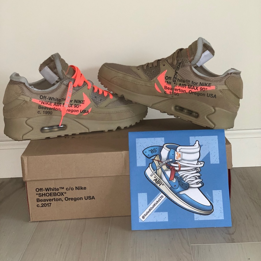 Nike Off White Air Max 90 Desert Ore VNDS 9.9/10